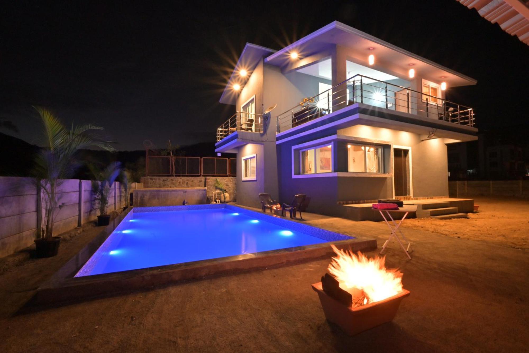 Empyrean Stay II Mirage Villa II Ac II 4Bhk II Largest Pool In Lonavala Li エクステリア 写真