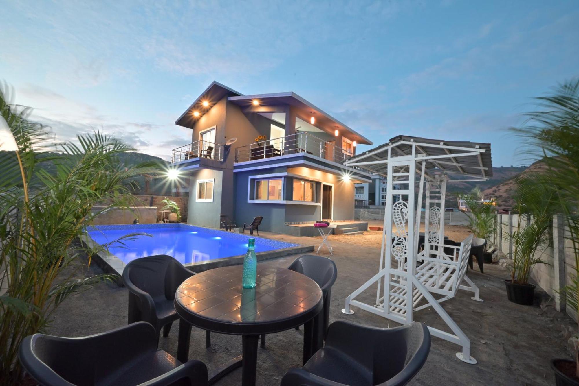 Empyrean Stay II Mirage Villa II Ac II 4Bhk II Largest Pool In Lonavala Li エクステリア 写真